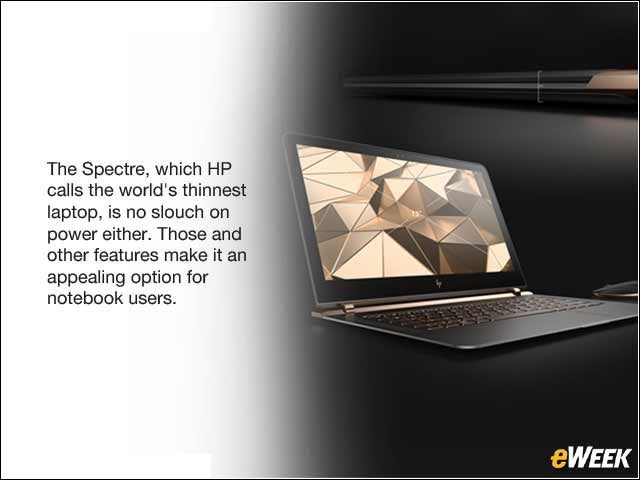 1 -  HP Spectre Notebook Packs Plenty of Power, Features in a Thin Design