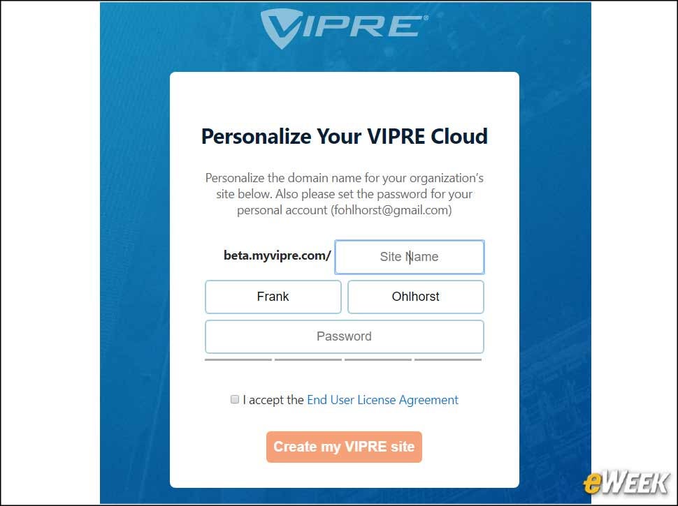 2 - Vipre Cloud Starts With Centralized Cloud Management